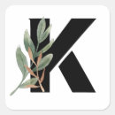 Search for gold foil monogram stickers Watercolor
