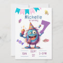 Search for seven birthday invitations Pink