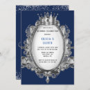 Search for silver and royal blue wedding invitations Navy