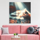 Search for bed canvas prints Kitten