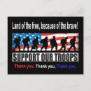 Search for our troops postcards Flag
