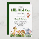 Search for giraffe baby boy shower invitations Little wild one