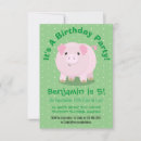 Search for piglet birthday invitations Farm animals