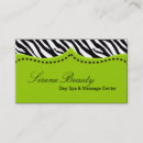 Search for zebra pattern business cards Salon