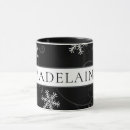 Search for black and white snowflake mugs Elegant