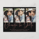 Search for gold save the date postcards Rose gold foil