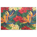 Search for tropical bird fabric Bird of paradise