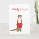 Search for otter valentines day cards I love you