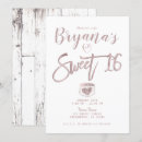 Search for wood sweet 16 invitations Barn