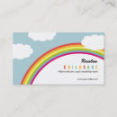 Search for rainbow business cards Nanny