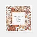 Search for fall wedding napkins Bohemian