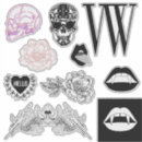 Search for vampire kiss stickers Skull