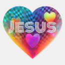 Search for jesus is lord stickers Heart