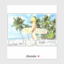 Search for funny surfer stickers Surfboard