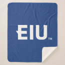 Search for college logo blankets Eiu academic branding