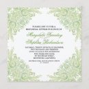 Search for damask rehearsal dinner invitations White