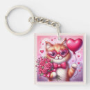 Search for white cats key rings Kitten