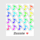 Search for rainbow music notes stickers For her