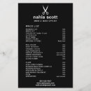 Search for hair salon price lists Simple