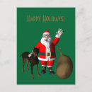 Search for doberman christmas cards Black
