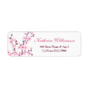 Search for cherry blossom return address labels Baby shower