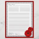 Search for binder inserts recipe cards Red