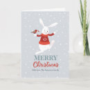 Search for cute rabbit christmas cards Snow