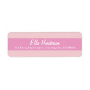 Search for fairy return address labels Pink