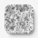 Search for black and white floral pattern plates Botanical