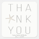 Search for thank you beach wedding stickers Elegant