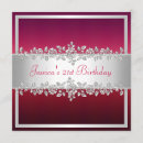 Search for red 70th birthday invitations Silver