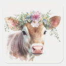 Search for pink cow stickers Flower
