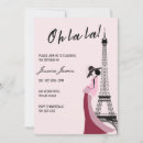 Search for parisian birthday invitations Chic