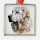 Search for great pyrenees christmas tree decorations White