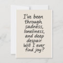 Search for self design postcards Mental health awareness