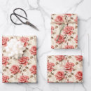 Search for white rose wrapping paper Retro