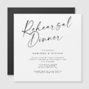 Search for grooms rehearsal dinner invitations Black and white