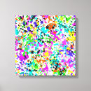Search for paint splatter canvas prints Yellow