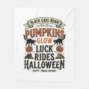 Search for halloween black cat blankets Spookydesigns