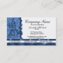 Search for embroidered business cards Blue