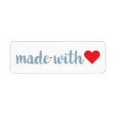 Search for handmade with love return address labels Homemade