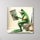 Search for funny canvas prints Toilet
