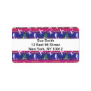 Search for purple tree return address labels Xmas