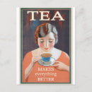 Search for tea lover postcards Illustration