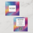 Search for blurred business cards Colourful