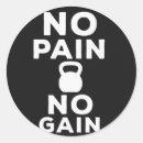 Search for no pain no gain stickers Training