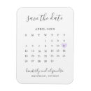 Search for purple save the date magnets Heart