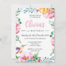Search for hummingbird birthday invitations Floral