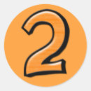 Search for number 2 stickers Second