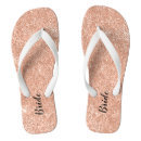 Search for rose gold flipflops Bride